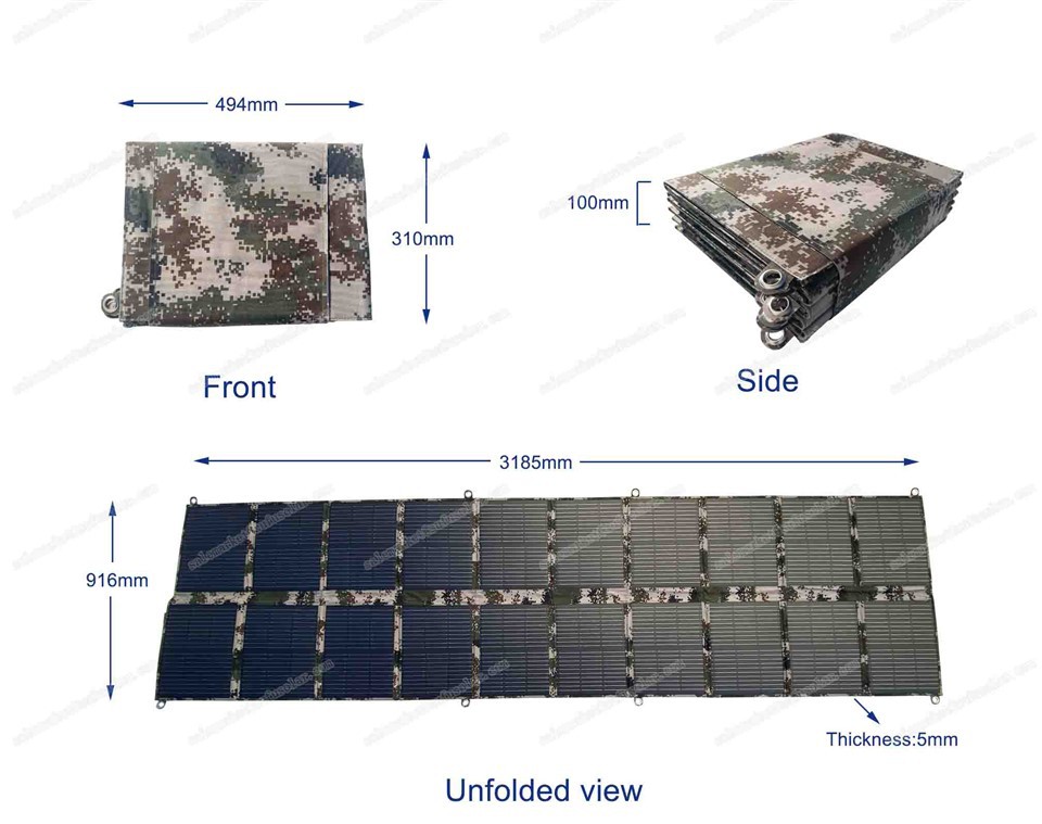 400W Camuflage Back Pack Solar Panels